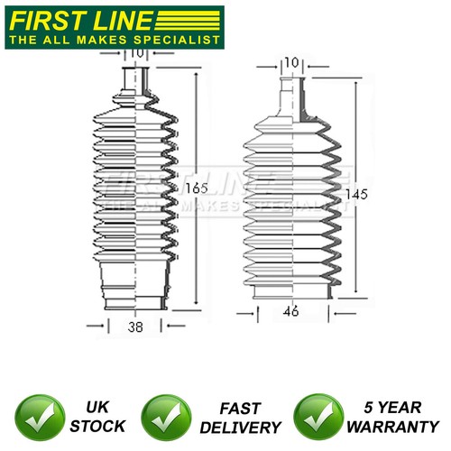 Steering rack boot set - boot,