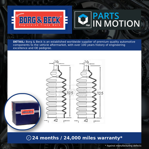 Steering rack boot fits - rack,