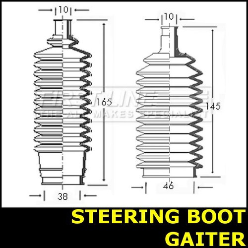 Steering boot gaiter fits - steering,